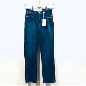 Frame Denim Le High Straight Denim Blue Jeans high waisted